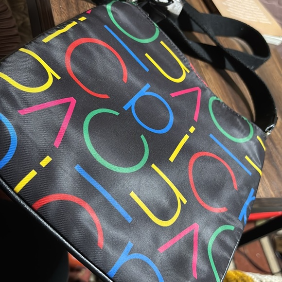 Calvin Klein Black with Multicolor Accents Messenger Bag - Picture 2 of 3